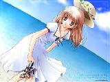 Anime Girl on the beach