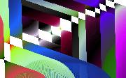 colorful hall way