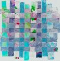 Weaving with Marblized paper