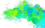 blue and green